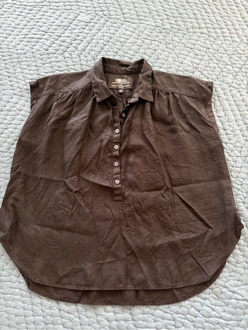 J. Crew Capitaine Baird McNutt Irish Linen Shirt - Black